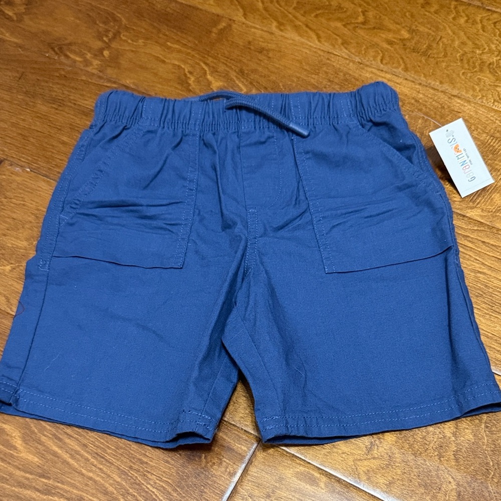 NWT Size 5T Garanimals Navy Solid Woven Shorts